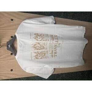 Manfinity White Crew Neck T-Shirt XL